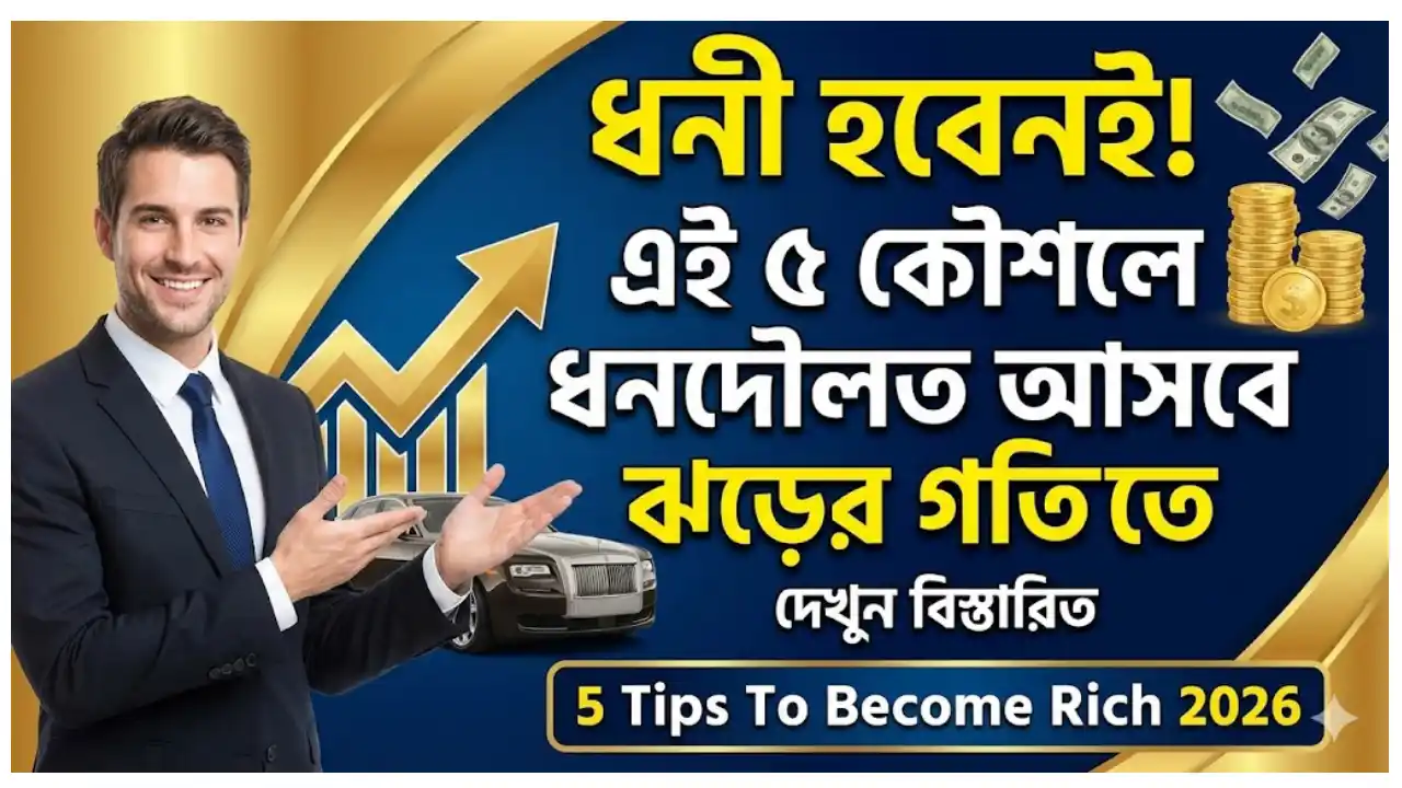 ধনী হবেনই! এই ৫ কৌশলে ধনদৌলত আসবে ঝড়ের গতিতে, দেখুন বিস্তারিত - 5 Tips To Became Rich 2026