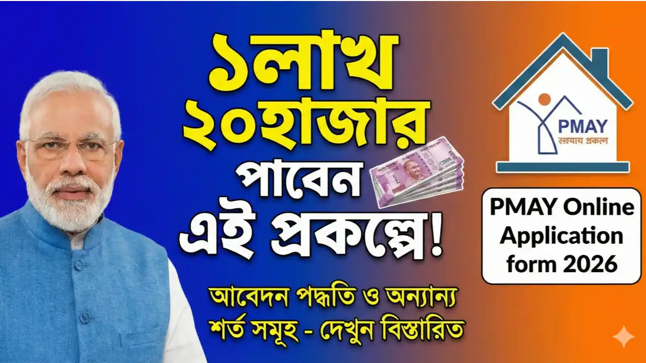 ১লাখ ২০হাজার পাবেন এই প্রকল্পে! দেখেনিন আবেদন পদ্ধতি ও অন্যান্য শর্ত সমূহ - PMAY Online Application form Thumbnail দিন